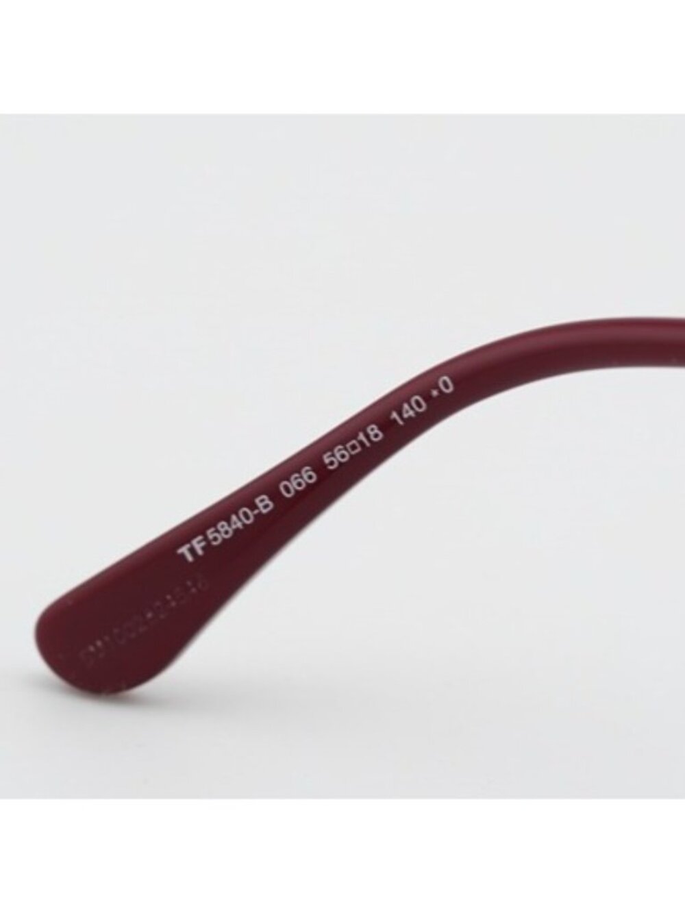 Tom Ford FT5840-B 066 Eyeglasses Red / Gold 56mm Cat Eye Frame, Blue Light Block - Picture 3 of 10